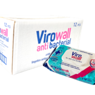 Virowall Antibacterial Skin and Surface Wipes - Box of 12 x 70