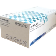 Unicare Disposable Powder-Free Blue Nitrile Examination Gloves Box of 200 gloves  - S/M/L/XL